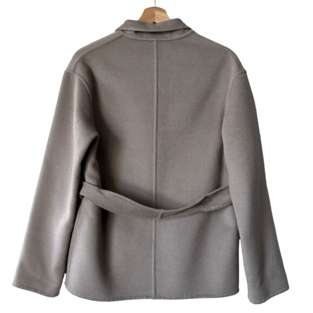 GUCCI Belted Blazer Jacket Neutral Gray Size 40 - Picture 5 of 17